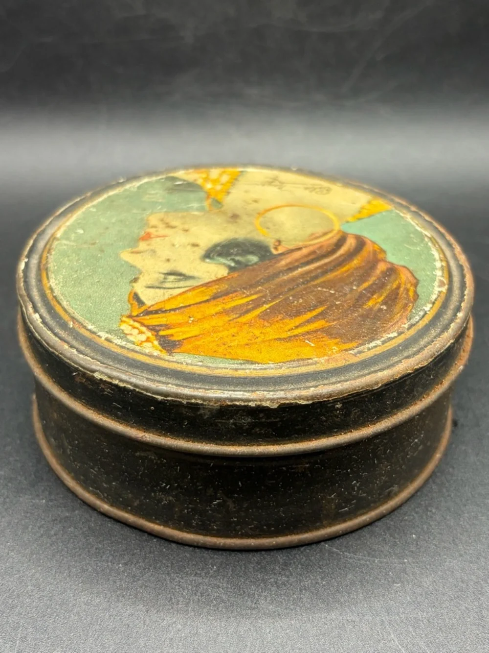 Vintage Henry Clive Beautebox Canco Tin Pola Negri, Silent Film Memorabilia